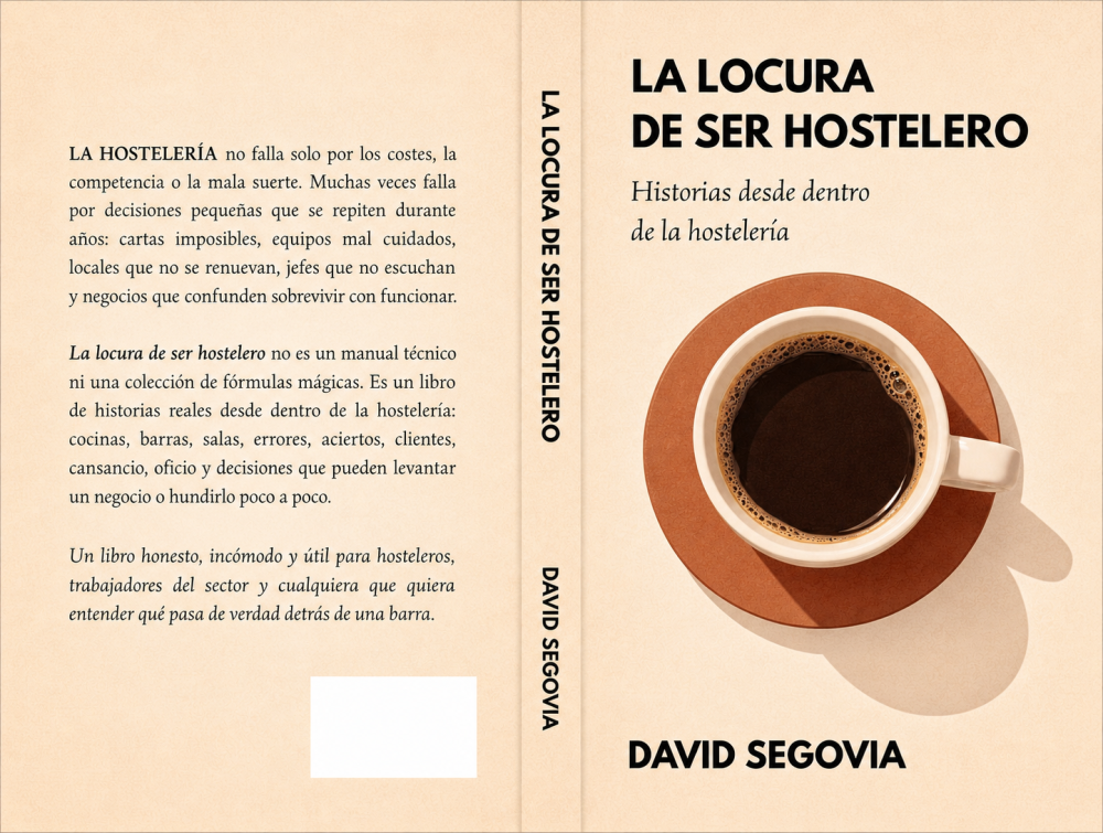 La locura de ser hostelero, libro de David Segovia sobre historias reales de hostelería